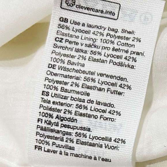 Stockholm atelier & Other Stories off white texture. sheer flowy sundress medium - Picture 13 of 13